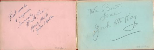 1930's Big Band and Entertainment Collection within an Vintage Autograph Book. Signatures include
