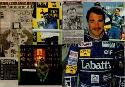 Motor Racing Nigel Mansell signed ELF 6x4 Formula One promo colour photo. Lot comes with