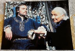 Doctor Who episode The Crusade 8x10 scene photo signed by Julian Glover with William Hartnell.