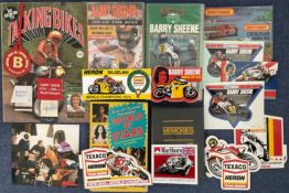 Barry Sheene collection includes signed Talking Bikes Paperback Book signature inside title page,