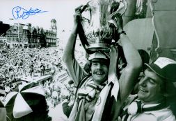 West Ham Legend Alan Devonshire Signed 12x8 inch Colourised Photo. Signed in blue ink. Good