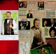 Snooker John Virgo signed 6x4 colour photo dedicated. Good Condition. All autographs come with a