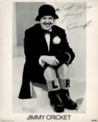 Jimmy Cricket, Irish Comedian, 10x8 inch Signed Photo. Good condition. All autographs come with a