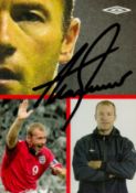 Alan Shearer Signed 6 x 4 inch Colour Umbro Promo Card. Signed in black ink. Good Condition. All