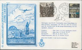 WW2 Grp Cptn Harry Hicks MBE of 149th Squadron Bomber Command Signed 40th Anniversary of Operation