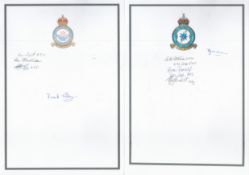 Bomber Command Collection of 7 Bookplates Signed by Men of Bomber Command. Signatures include AW