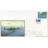 WW2 Flt Sgt Les Buckell Signed Tallboy Raid British Heritage Collection FDC. 43 of 50 Covers Issued.