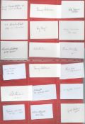 WW2 RAF Collection of 36 White Autograph Cards Signed in Pencil by WW2 Personnel. Signatures include