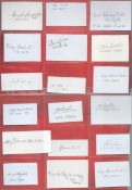 WW2 RAF Collection of 35 White Autograph Cards Signed in Pencil by WW2 Personnel. Signatures include