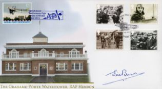 Captain Eric 'Winkle' Brown Signed The Graeme-White Watchtower, RAF Hendon FDC. An Internet Stamps
