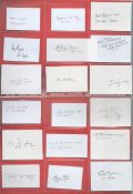 WW2 RAF Collection of 36 White Autograph Cards Signed in Pencil by WW2 Personnel. Signatures include