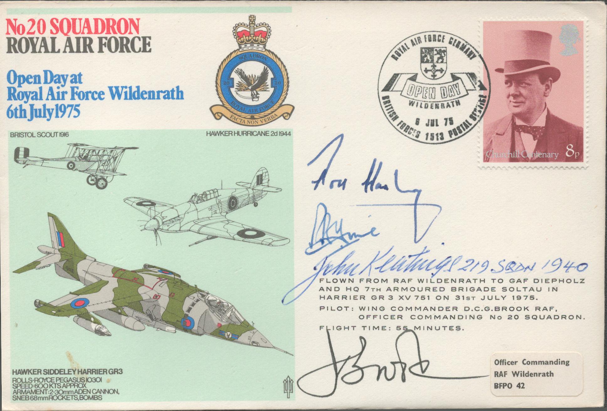 RAF flown cover No. 20 Squadron Royal Air Force – Open day at Royal Air Force Wildenrath, 6th July