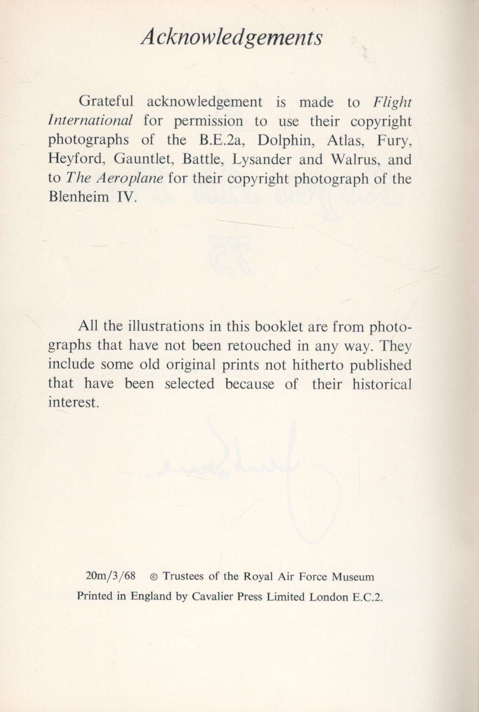 J. M. Bruce. A Royal Air Force 75. a WW2 paperback book in fair condition. Signed by the author. - Image 3 of 3