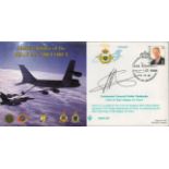 Lt General Guido Vanhecke Signed Golden Jubilee of the Belgian Air Force FDC with Brussels Stamp and