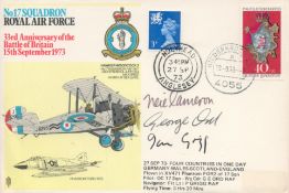 Marshal of the Royal Air Force Neil Cameron, Baron Cameron of Balhousie Signed 33rd Anniversary of