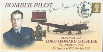 WW2 Flt Lt Arthur Poore DFC Signed Leonard Cheshire Bomber Pilot Victoria Cross FDC. 5 of 20