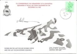 Vulcan pilot Adrian Sumner signed FDC to Commemorate the Disbandment of 44 Rhodesia Sqn at RAF