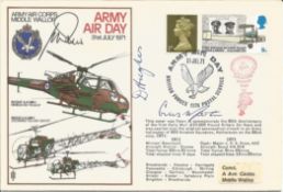 D. Hughes signed FDC Army Air Corps Middle Wallop Army Air Day 31st July 1971. Flown by Army
