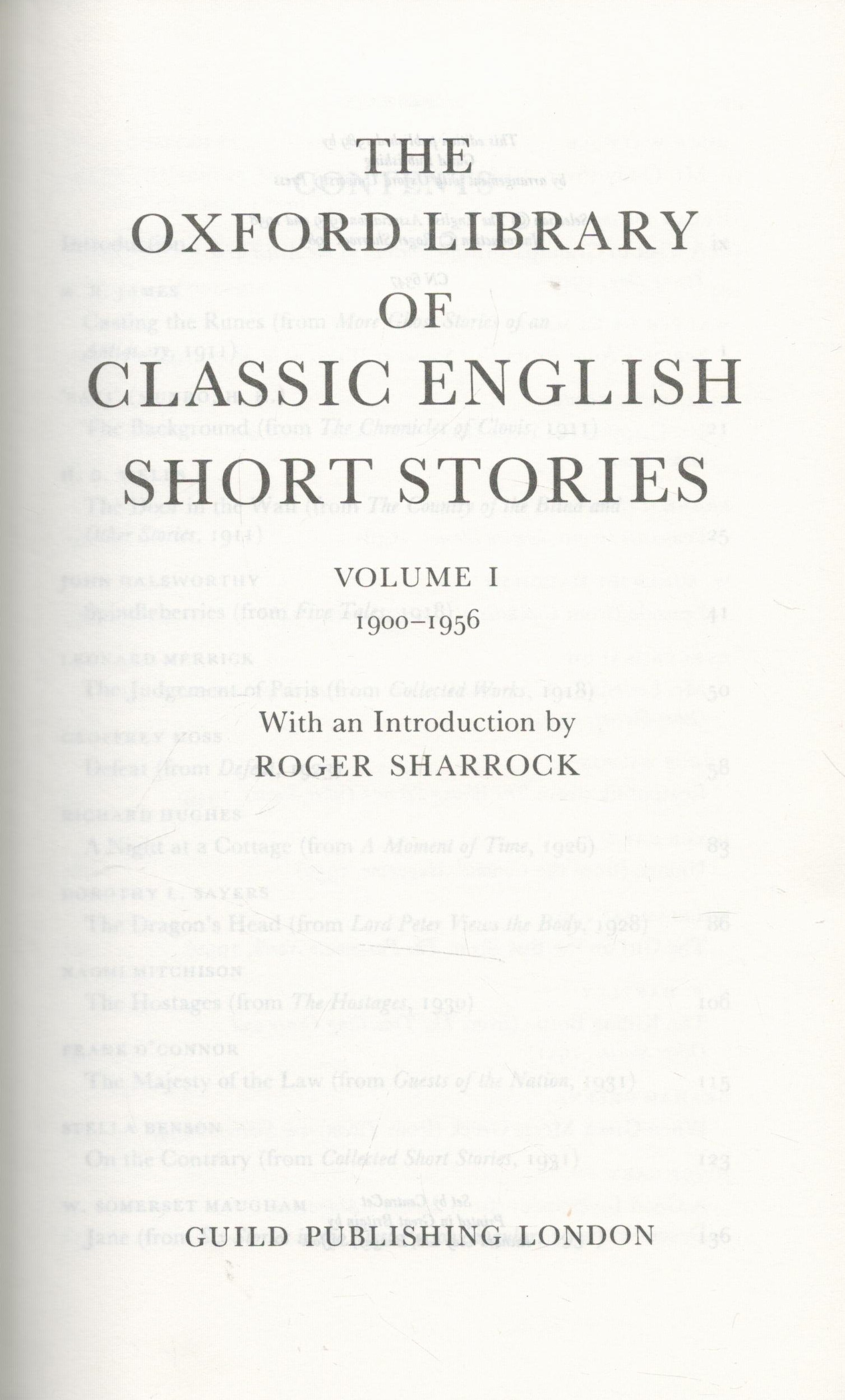Oxford Library of Classic English Short Stories vols 1 and 2 in Slipcase 1989 edition unknown - Image 3 of 4