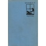 KnockOut by Sapper 1934 Second Edition Hardback Book with 317 pages published by Hodder and