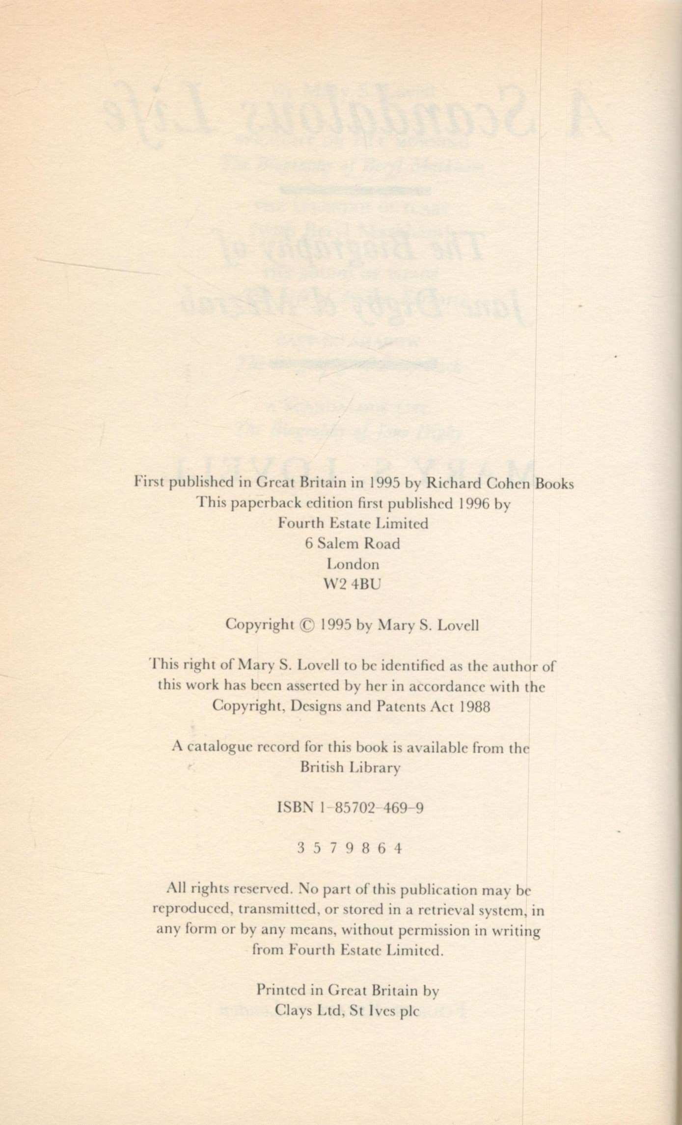 A Scandalous Life The Biography of Jane Digby el Mazrab by Mary S Love 1996 First UK Paperback - Image 3 of 3