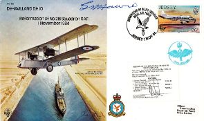 WW2 Grp captain GR Howie DSO Signed Reformation of 216 Squadron 1/11/1984 FDC. 471 of 1000. Jersey