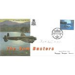 WW2 RAF F/O Bernard Kent Signed the Dambusters Special Flown FDC MA2 with Stamps and Postmarks. 8 of