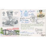 WW2 Peter Hairs and 9 Others Signed Lord Dowding Sheltered Housing Project Flown FDC. Good