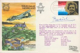 WW2 Lt Baron JA Bentinck Signed Terug Naar Nederland RAFES SC25 Flown FDC. 671 of 1490 Certified