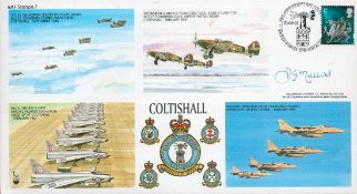 WW2 RAF Sqn Ldr JG Millard Signed RAF Coltishall RAF Station 7 Flown First Day Cover. Good