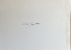 WW2 RAF P/O Peter L Dawbarn Hand signed 7.5x5.5 Sepia Photo. Signed on the rear in blue biro. Good
