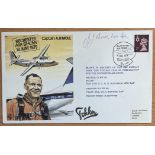 WW2 RAF Sgt John J Booth Signed Captain AP Moll TP5 Flown FDC with Stamps and Postmarks 2