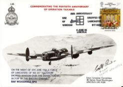 WW2 Scott Lancaster Signed Commemorating the 40th Anniversary of Operation Taxable FDC. 65 of 130