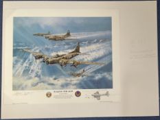 WW2 7 Signed Robert Bailey Colour Print Titled Scaling The Alps 82 of 400 Signed by The Artist,