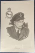 WW2 Wing Commander Rod Learoyd VC Signed on 816 of 1000 Black and White Print of Learoyd. Also
