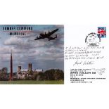 WW2 W/Off Jack Watson DFM Signed Bomber Command Memorial FDC. 16 of 30. British stamp with 2nd