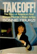 Bonnie Tiburzi 1st Edition Hardback Book Titled Takeoff!! - The Story of America's First Woman Pilot