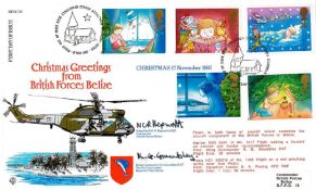 Brigadier NGR Hepworth and Wg Cdr KG Grumbley Signed Christmas Greetings From British Forces