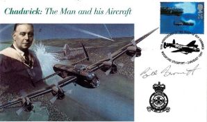 WW2 Flt Sgt William Burnett Signed Chadwick: The Man and his Aircraft FDC. 21 of 23. British Stamp