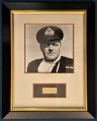 Jack Hawkins 19x15 mounted and framed signature piece includes signed album page cutting and a