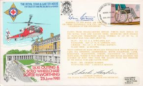 WW2 Sir Denis Spotswood and Charles Hankins Signed The Royal Star and Garter Home FDC. Good