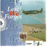 Peter G. Rowland. Lest We Forget. A paperback book based on WW2 in good condition, signed by the