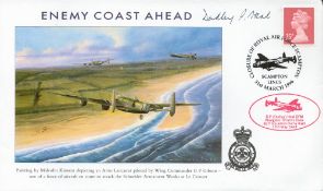 WW2 Flt Lt Dambuster Dudley P Heal Signed Enemy Coast Ahead FDC, With Postmarks. Good condition. All
