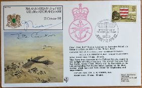 Admiral Sir John Fieldhouse and Air Marshal Sir John Curtiss Signed 70th anniversary of the First