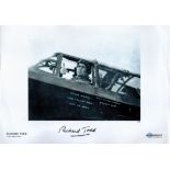 Richard Todd signed 16x12 black and white The Dambusters photo pictured during his role as Wing