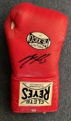 Ricky Hatton signed 10oz Reyes red boxing glove. Good condition. All autographs come with a