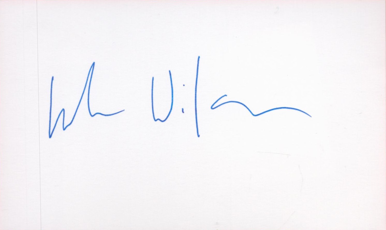 Luke Wilson signed white album page. Wilson is an American actor known for his roles in films such