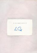 R. T Hon Kenneth Clarke QC MP signed 6x4 white card. Good condition. All autographs come with a