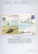 General Hugh Stockwell signed first flight cover. Good condition. All autographs come with a