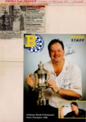 Darts Raymond Van Barneveld signed 8x6 colour promo photo dedicated. Good Condition. All